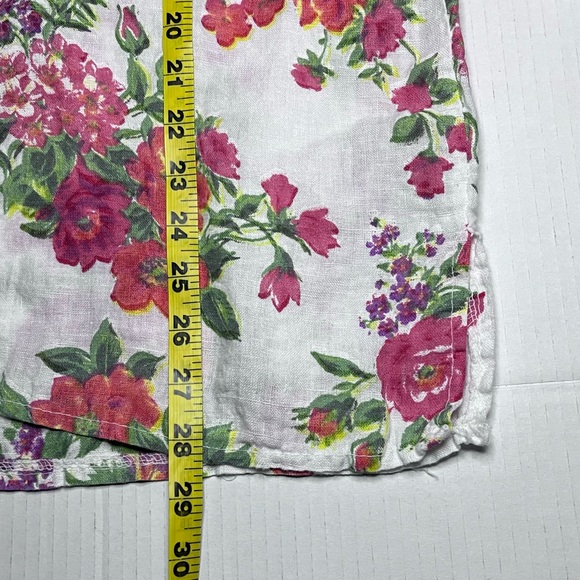 MODAMALFI Floral Linen Top - Picture 12 of 12